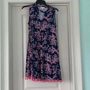 Simply Southern Coral Print Dress